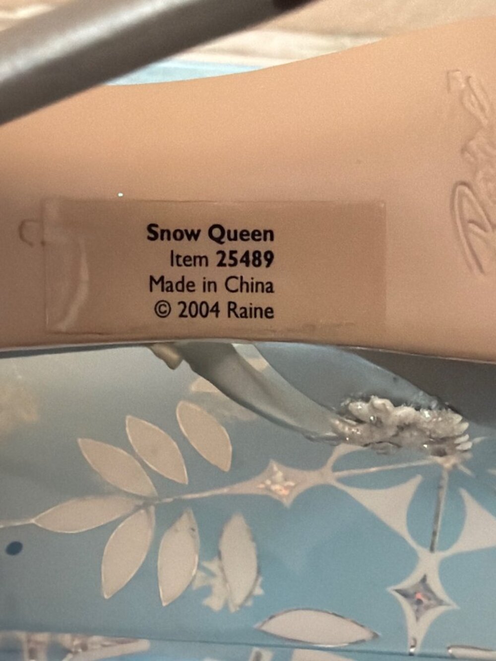 2004 Just the Right Shoe by Raine "Snow Queen" 25489 w/Box 4th Annual Christmas - Picture 10 of 13